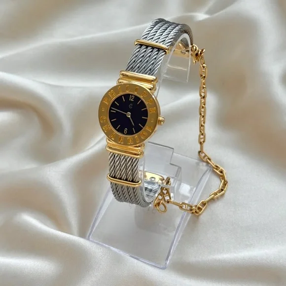 AUTHENTIC VINTAGE PHILIPPE CHARRIOL TWO-TONED WATCH - Picture 5 of 10